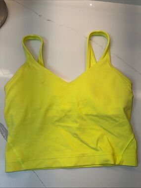 lululemon athletica Neon Yellow Sports Crop Tank